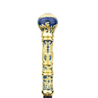 Elegant Cane – Blue Gold Round