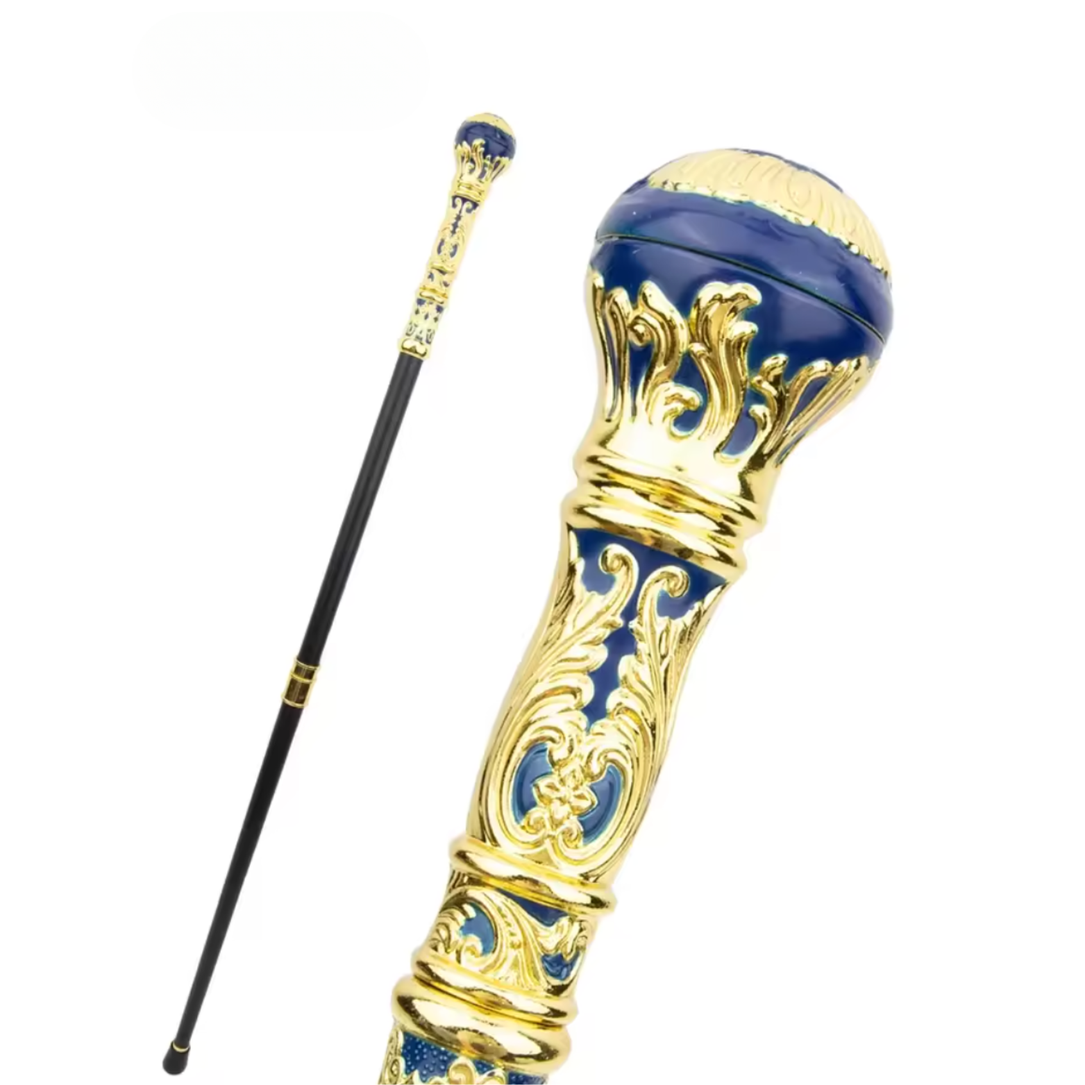 Elegant Cane – Blue Gold Round